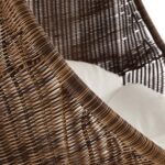 Bean Outdoor Patio Wood Swing Chair With Stand - Image 7