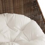 Bean Outdoor Patio Wood Swing Chair With Stand - Image 8