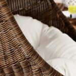 Bean Outdoor Patio Wood Swing Chair With Stand - Image 11