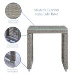 Aura Outdoor Patio Wicker Rattan Side Table - Image 4
