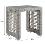 Aura Outdoor Patio Wicker Rattan Side Table - Image 3