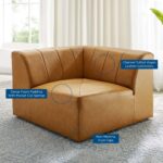 Bartlett Vegan Leather Corner Chair - Image 8