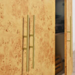 Abel 69 Inch Burl Wood Sideboard Buffet TV Stand - Image 10