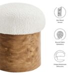 Breeze Boucle Upholstered Ottoman - Image 3