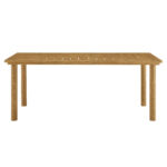 Parkland 76" Outdoor Patio Aluminum Dining Table - Image 6