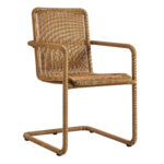 Abacus Outdoor Patio Wicker Dining Chairs Set of 2 - Image 5