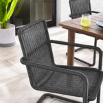 Abacus Outdoor Patio Wicker Dining Chairs Set of 2 - Image 30