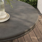 Brion 48" Indoor - Outdoor Patio Concrete Round Dining Table - Image 8