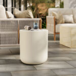 Brion Indoor - Outdoor Patio Concrete Stool - Image 26