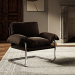 Ansel Performance Velvet Accent Chair
