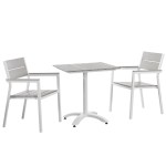 Maine 3 Piece Outdoor Patio Dining Set - Image 2