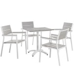 Maine 5 Piece Outdoor Patio Dining Set - Image 2