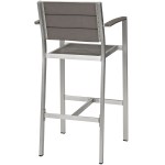 Shore Outdoor Patio Aluminum Bar Stool - Image 4