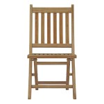 Marina Outdoor Patio Teak Folding Chair - Image 5