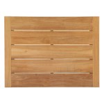 Upland Outdoor Patio Wood Coffee Table - Image 4