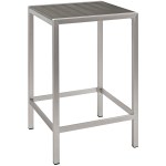 Shore 3 Piece Outdoor Patio Aluminum Pub Set - Image 6