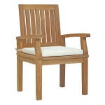 Marina 11 Piece Outdoor Patio Teak Dining Set - Image 3