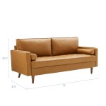 Valour Tufted Vegan Leather Sofa - Image 6