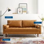 Valour Tufted Vegan Leather Sofa - Image 12