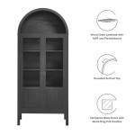 Tessa Tall Arched Storage Display Cabinet - Image 3