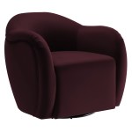 Compose Performance Velvet Swivel Armchair - Image 20