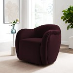 Compose Performance Velvet Swivel Armchair - Image 27