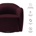 Compose Performance Velvet Swivel Armchair - Image 22