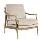 Langford Performance Velvet Accent Armchair - Image 2