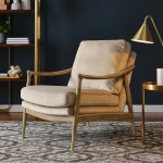 Langford Performance Velvet Accent Armchair - Image 9