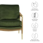 Langford Performance Velvet Accent Armchair - Image 21