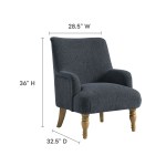 Ellington Fabric Upholstered Accent Armchair - Image 22