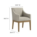 Alton Fabric Upholstered Dining Armchair - Image 4