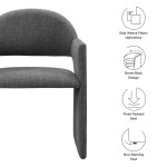 Talia Upholstered Fabric Dining Armchair - Image 9