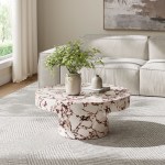 Alora Indoor - Outdoor Patio Concrete Round Coffee Table - Image 22