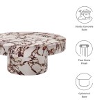 Alora Indoor - Outdoor Patio Concrete Round Coffee Table - Image 16