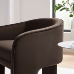 Greer Performance Velvet Upholstered Accent Armchair - Image 28