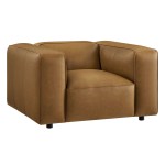 Auren Upholstered Vegan Leather Modular Armchair - Image 2