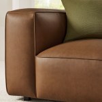 Auren Upholstered Vegan Leather Modular Armchair - Image 21