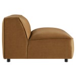 Auren Upholstered Vegan Leather Modular Armless Chair - Image 5