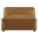 Auren Upholstered Vegan Leather Modular Armless Chair - Image 7
