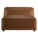 Auren Upholstered Vegan Leather Modular Armless Chair - Image 17