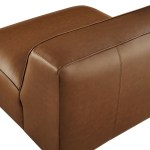 Auren Upholstered Vegan Leather Modular Armless Chair - Image 18