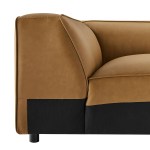 Auren Upholstered Vegan Leather Modular Corner Chair - Image 8