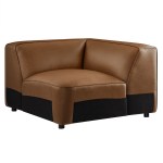 Auren Upholstered Vegan Leather Modular Corner Chair - Image 12