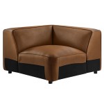 Auren Upholstered Vegan Leather Modular Corner Chair - Image 17