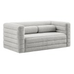 Relle Channel Tufted Boucle Upholstered Loveseat - Image 11