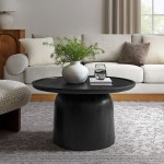 Holloway 30" Round Wood Coffee Table - Image 7