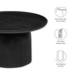 Holloway 30" Round Wood Coffee Table - Image 4