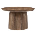 Holloway 30" Round Wood Coffee Table - Image 9