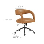 Pinnacle Vegan Leather Office Chair - Image 31